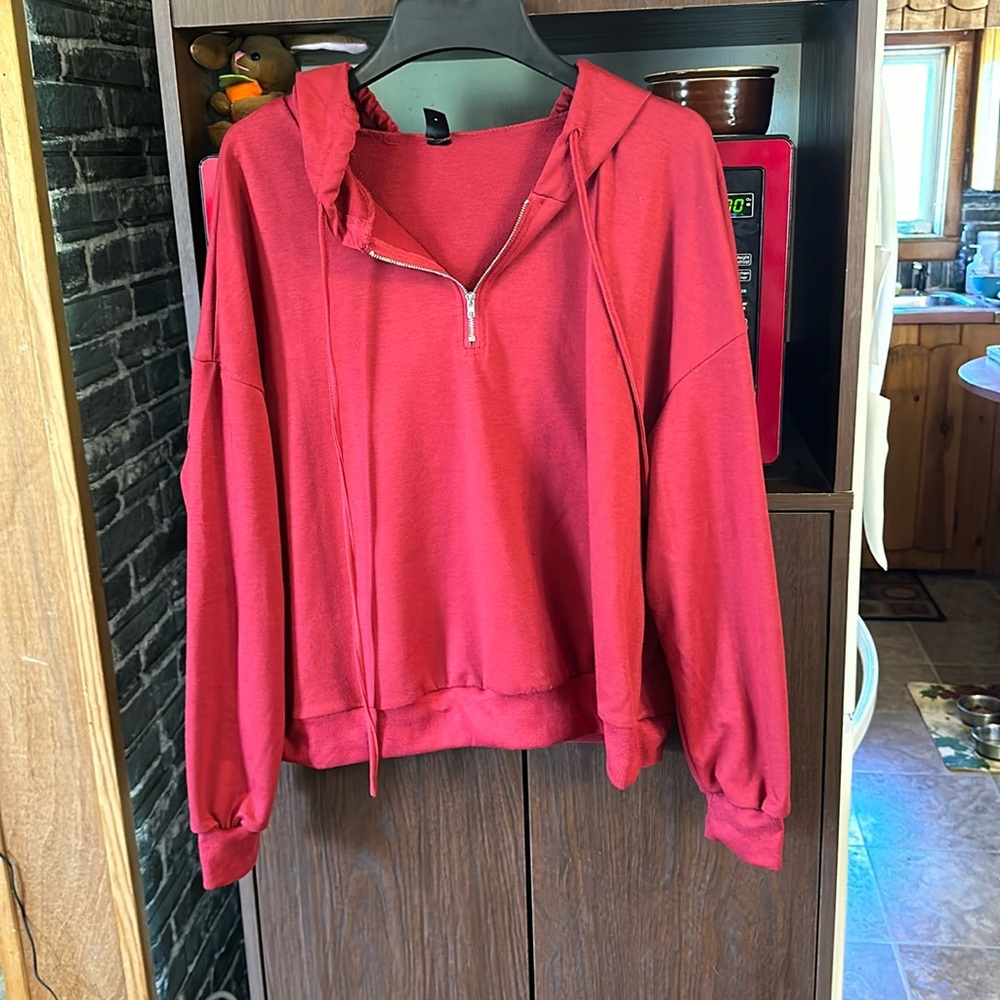 SHEIN hooded sweatshirt in 1XL